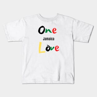 One Love Jamaica (Color) Kids T-Shirt